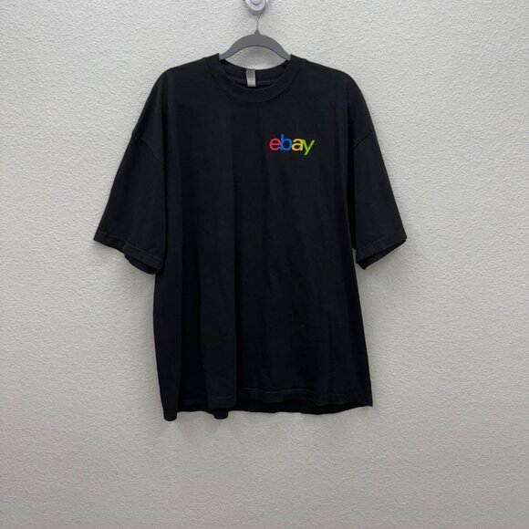 eBay 30th Anniversary Black Cotton Short Sleeve Graphic Tee Shirt Adult size XL - Picture 1 of 6
